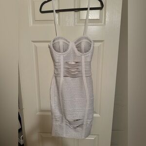 White Bella Barnett beaded dress